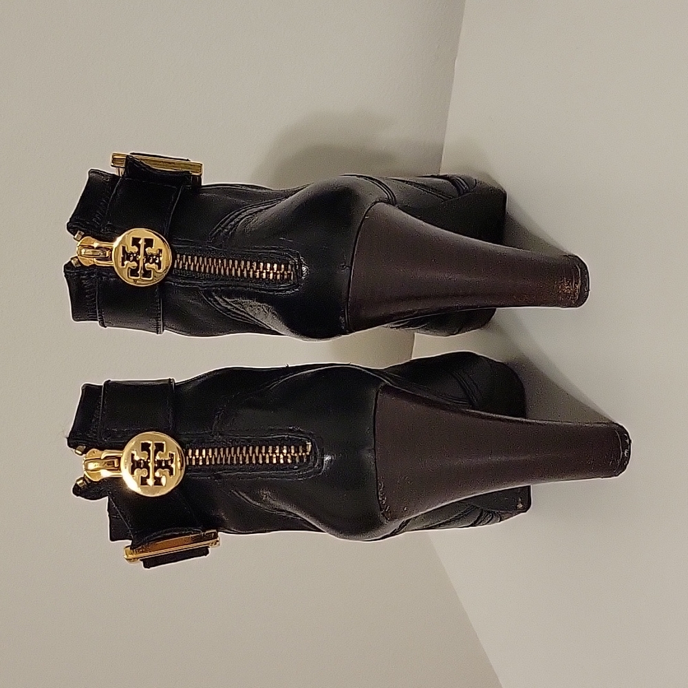 Tory Burch Faux Leather Booties - Picture 2 of 7